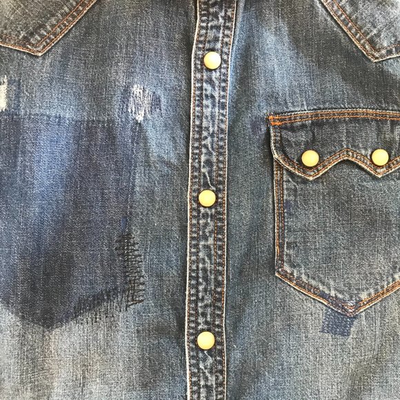 COPY - Scotch and Soda Blauw Sawtooth Dress Shirt - Picture 5 of 5